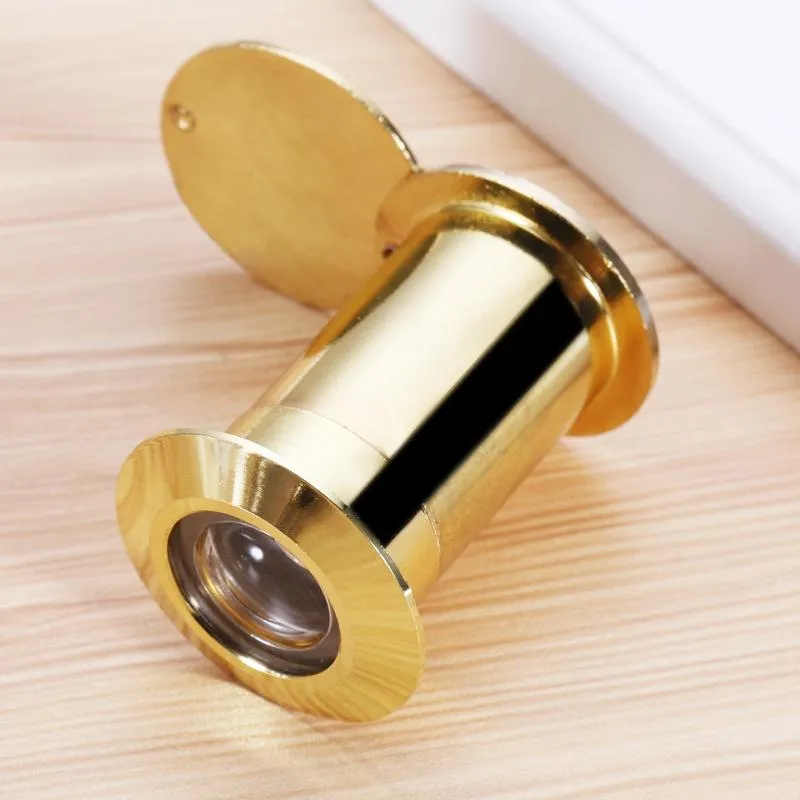 2-Pack Wide-Angle Security Door Viewer - 200 Degree Hd Glass Lens Anti-Tiny Gold