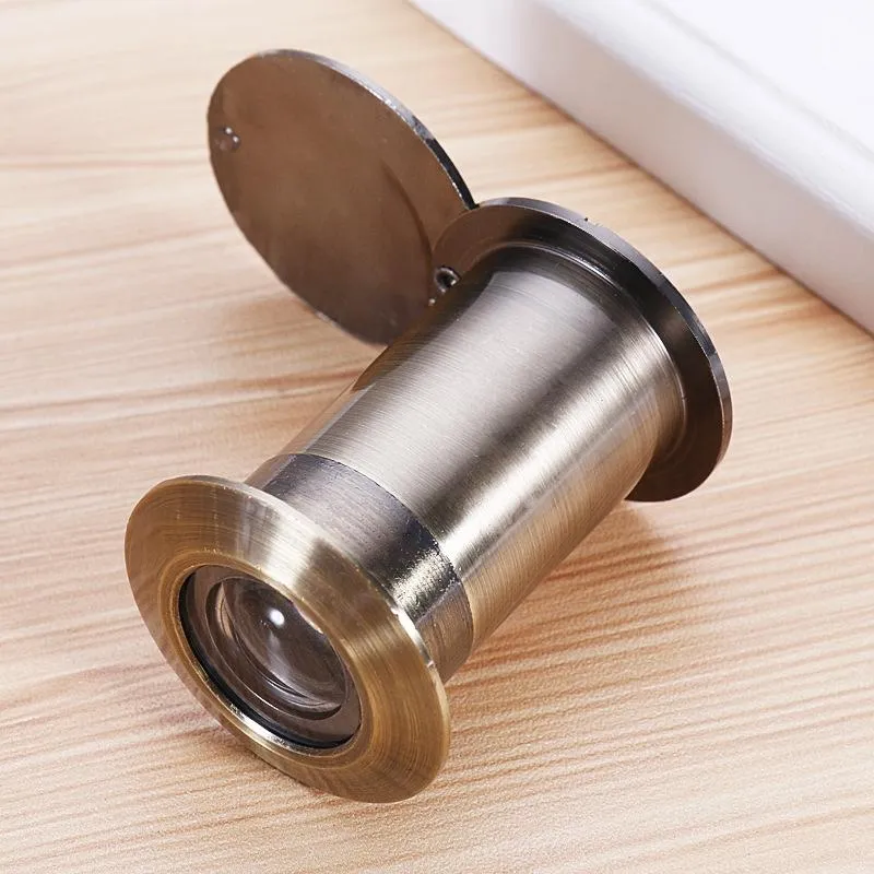 2-Pack Wide-Angle Security Door Viewer - 200 Degree Hd Glass Lens Anti-Tiny Green Bronze