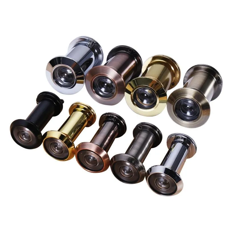 2-Pack Wide-Angle Security Door Viewer - 200 Degree Hd Glass Lens Anti-Tiny Green Bronze