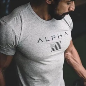 2019 Cotton Gym Training T-Shirt Men