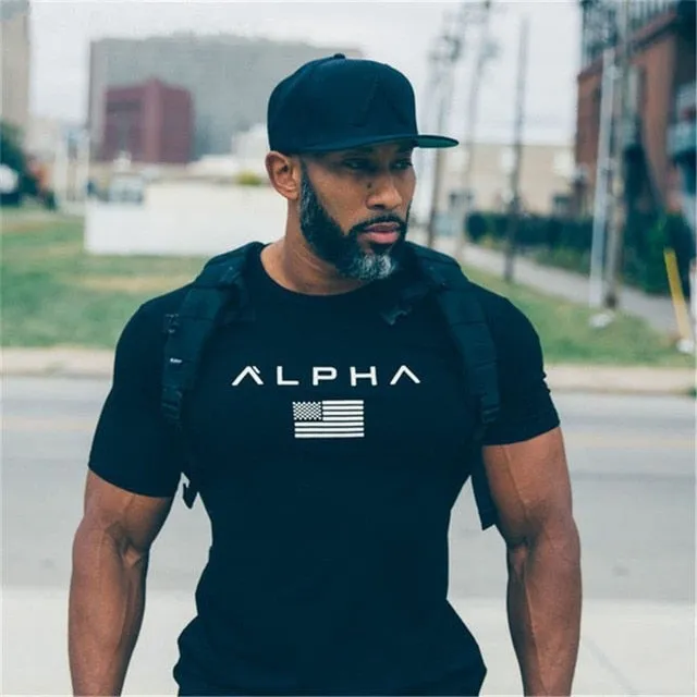 2019 Cotton Gym Training T-Shirt Men