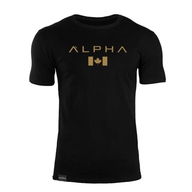 2019 Cotton Gym Training T-Shirt Men