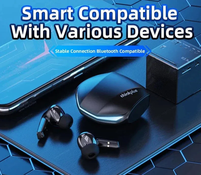 2pcs Wireless Bluetooth 5.3 Gm2 Pro Dual Mode Low Latency Earphones with Earbuds