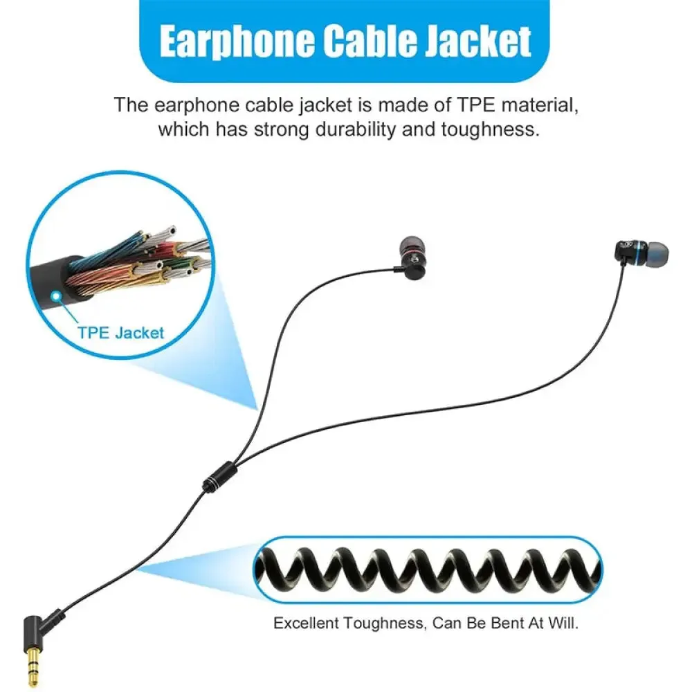 360 Degree Ear-in Integrated Earphone with 3d Noise Isolating Headphones