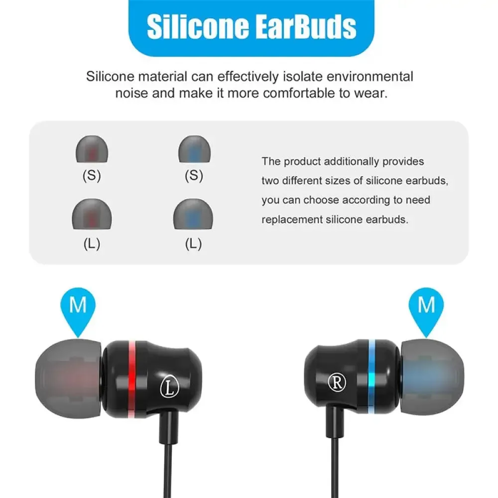 360 Degree Ear-in Integrated Earphone with 3d Noise Isolating Headphones