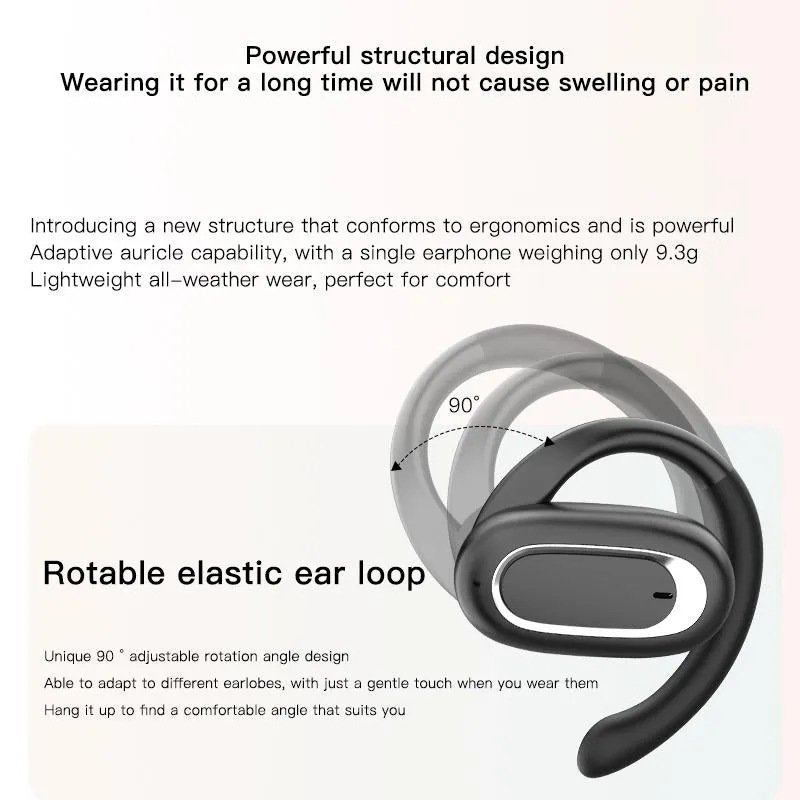 Adjustable Wireless Bluetooth Earphones with Noise Reduction - Skin-colour