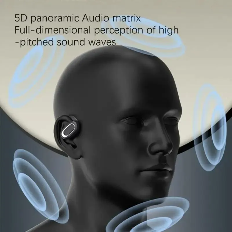 Adjustable Wireless Bluetooth Earphones with Noise Reduction - Skin-colour