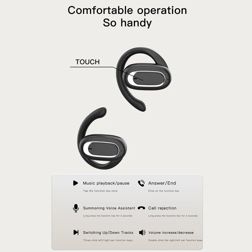 Adjustable Wireless Bluetooth Earphones with Noise Reduction - T35 Ows