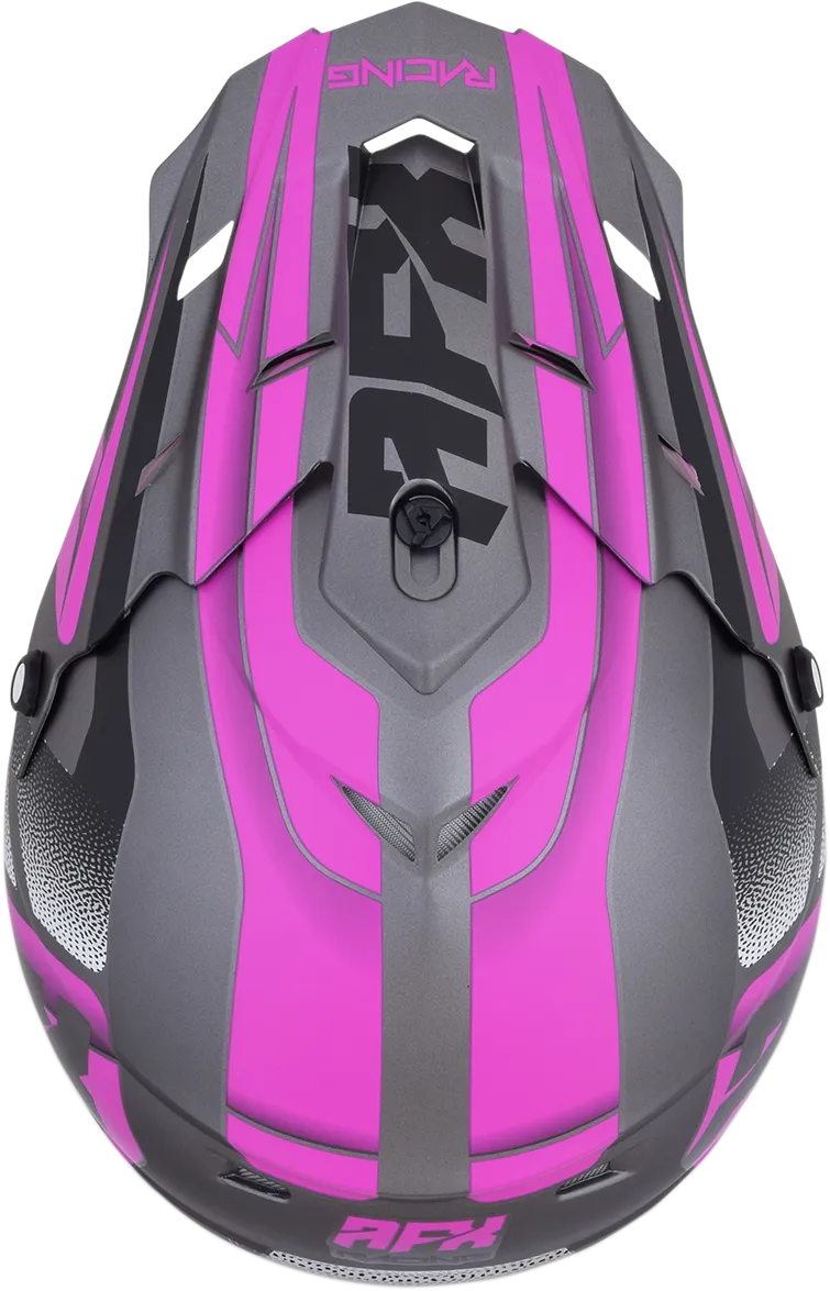 AFX FX-17 Helmet - Force - Frost Gray/Fuchsia - Large 0110-5211