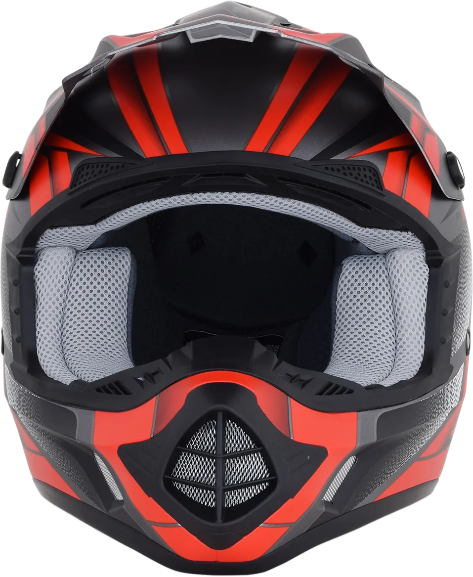 AFX FX-17 Helmet - Force - Frost Gray/Red - 2XL 0110-5207