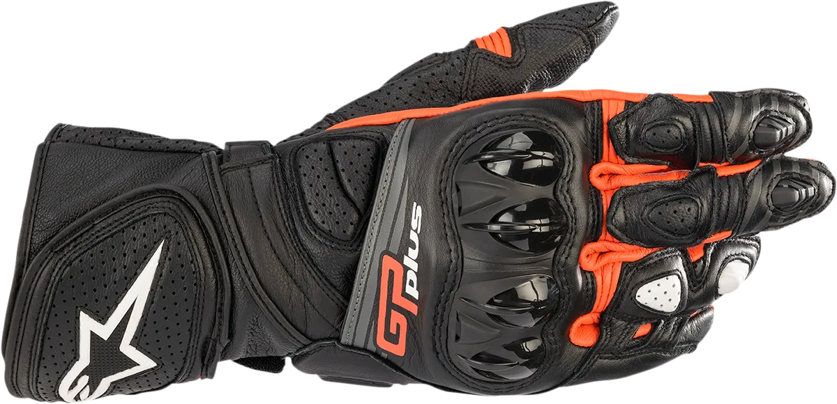 ALPINESTARS GP Plus R v2 Gloves - Black/Fluo Red - Small 3556520-1030-S