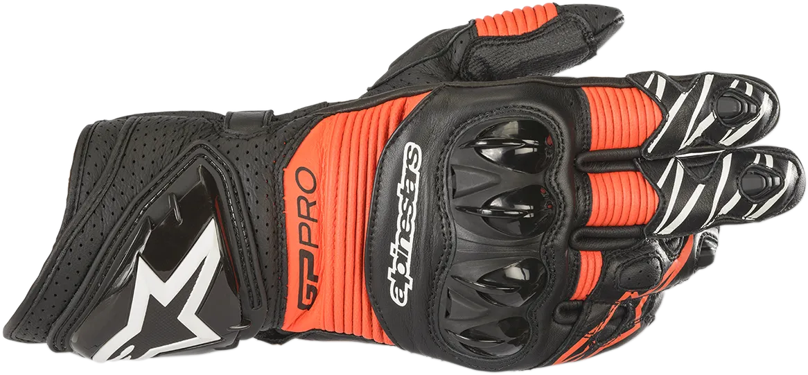 ALPINESTARS GP Pro R3 Gloves - Black/Fluo Red - XL 3556719-1030-XL