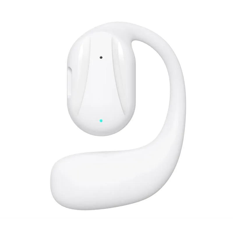 Black Yj77 Bluetooth 5.2 Ear-mounted Bone Conduction Headset for Left Ear