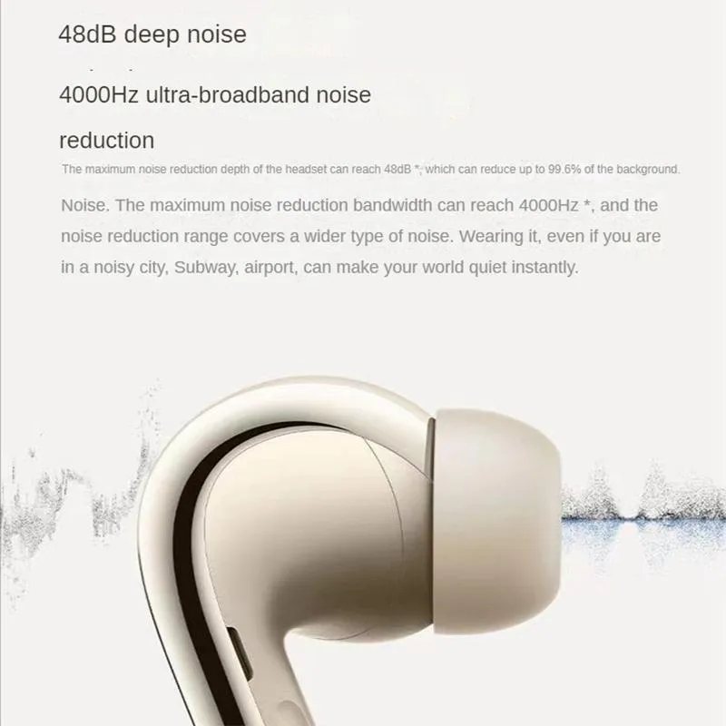 Buds 4 Pro 48db Noise Cancelling Bone Sensor Wireless Earphone Black