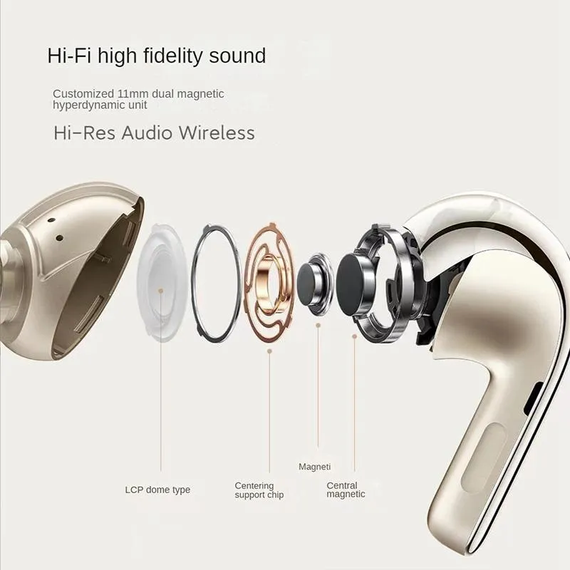 Buds 4 Pro 48db Noise Cancelling Bone Sensor Wireless Earphone Black