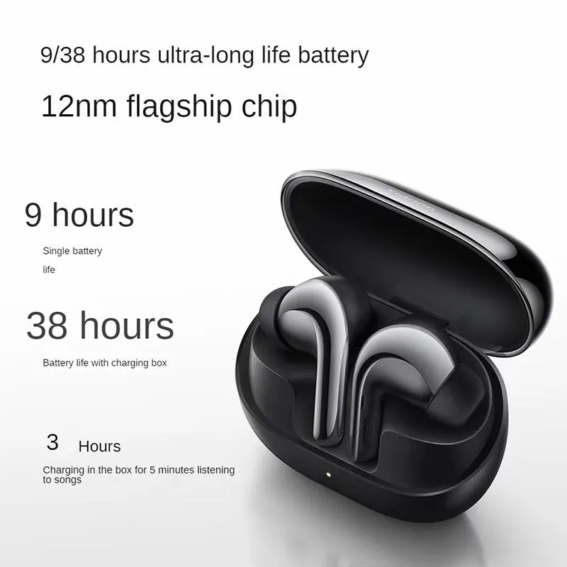 Buds 4 Pro 48db Noise Cancelling Bone Sensor Wireless Earphone Black