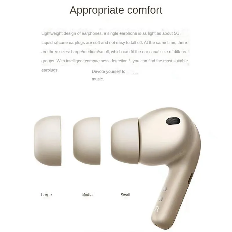 Buds 4 Pro 48db Noise Cancelling Bone Sensor Wireless Earphone Black