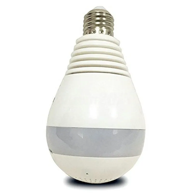 Bulb Light Wireless IP Camera Wi-fi FishEye 1080P 360 degree Mini CCTV VR Camera 2.0MP Home Security V380 WiFi Camera Panoramic
