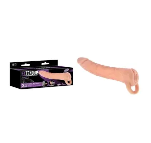 EXTENDOR TWO IN ONE 9" PENIS EXTENDER AND MASTURBATOR FLESH