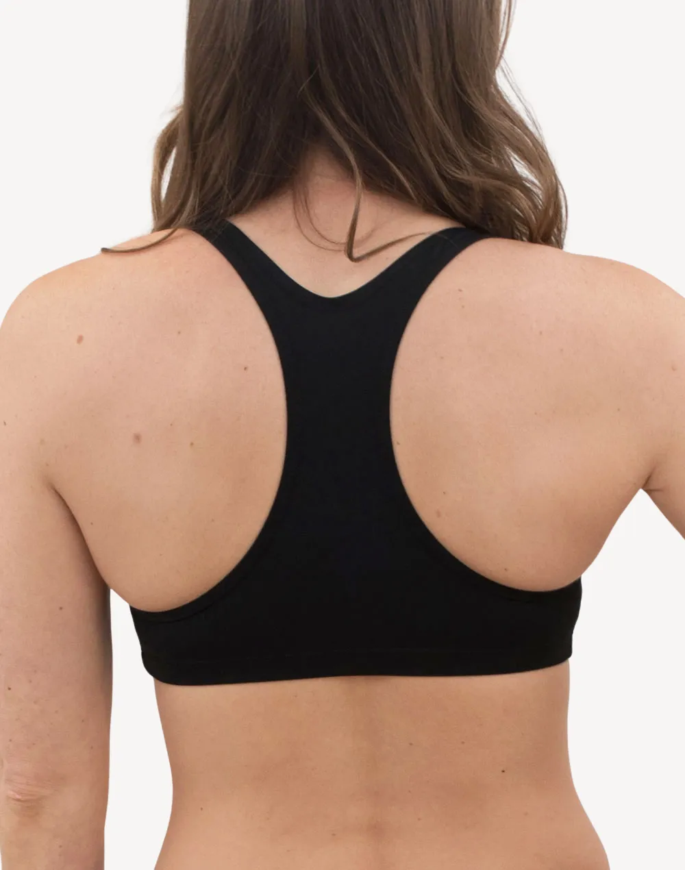 Solid Maxback Polyester Bikini Top